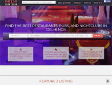 Tablet Screenshot of delhinightclub.com